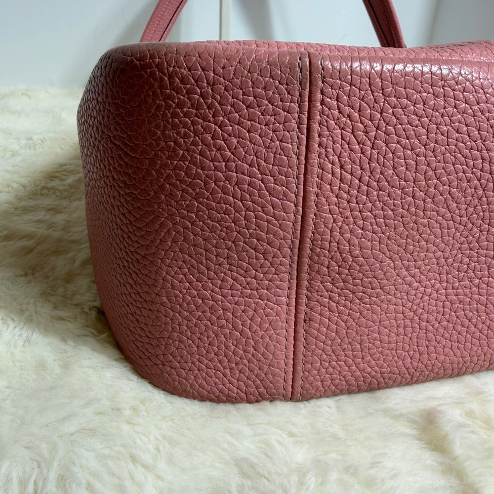 Coach Cary Shoulder Bag CC435 Bubblegum Pink Extra Straps Pebble Leather Pink - Picture 12 of 16
